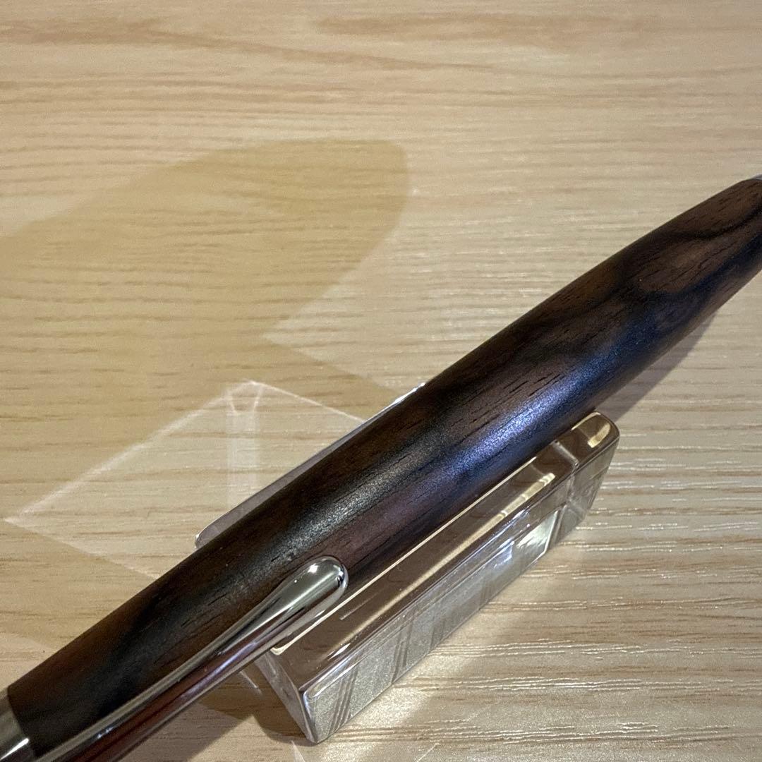 工房楔　ペンシル楔（シャープペンシル）　黒柿孔雀杢