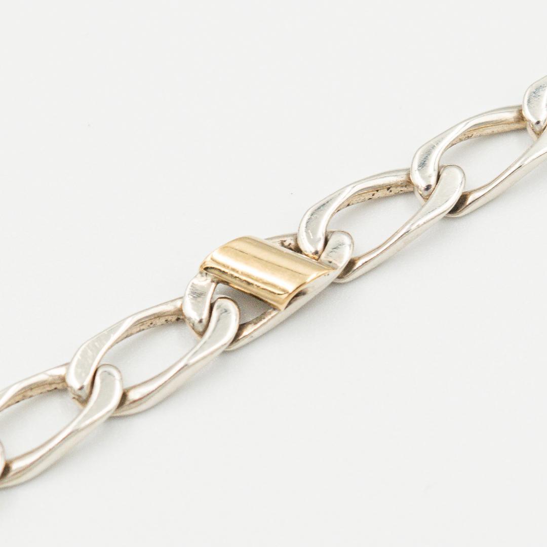 ヴィンテージ ティファニー フィガロチェーン ブレスレット 19.6cm 90s