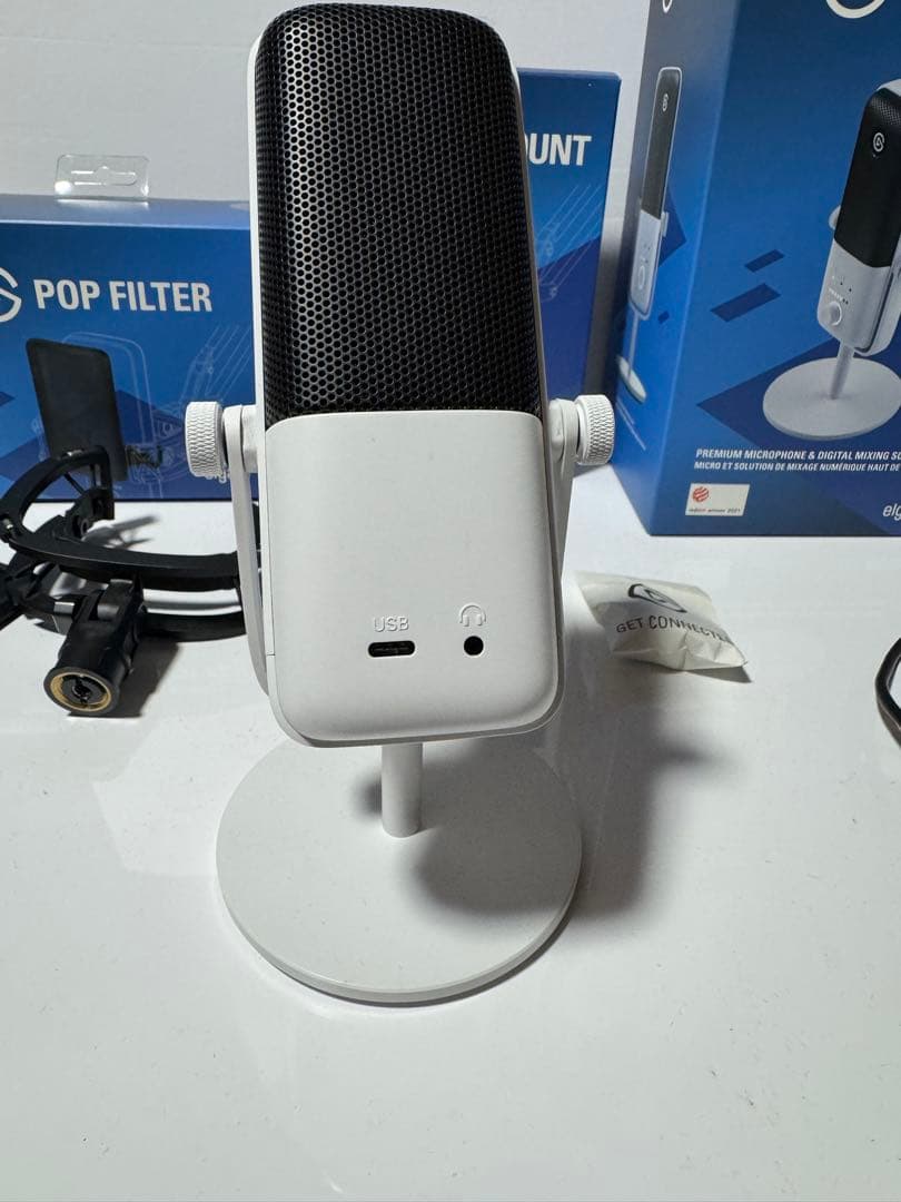 Elgato WAVE:3 ポップフィルター&ショックマウント付き