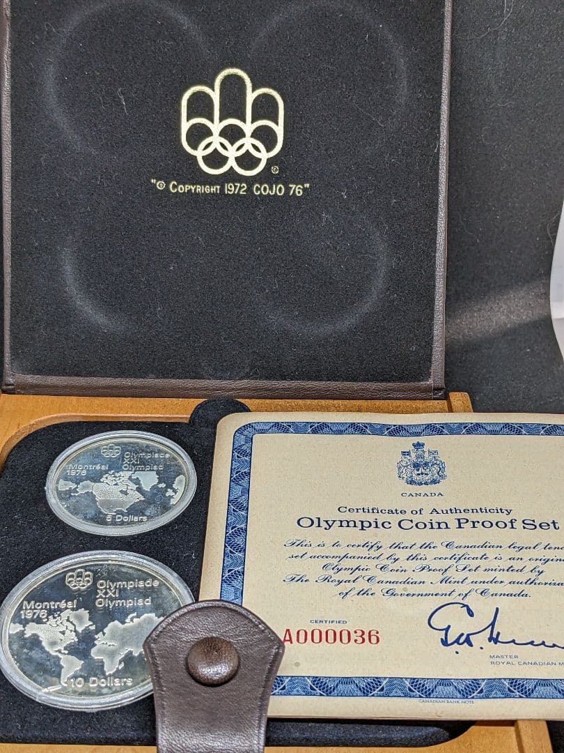1976年 モントリオールオリンピック 記念銀貨 ４枚組プルーフセット