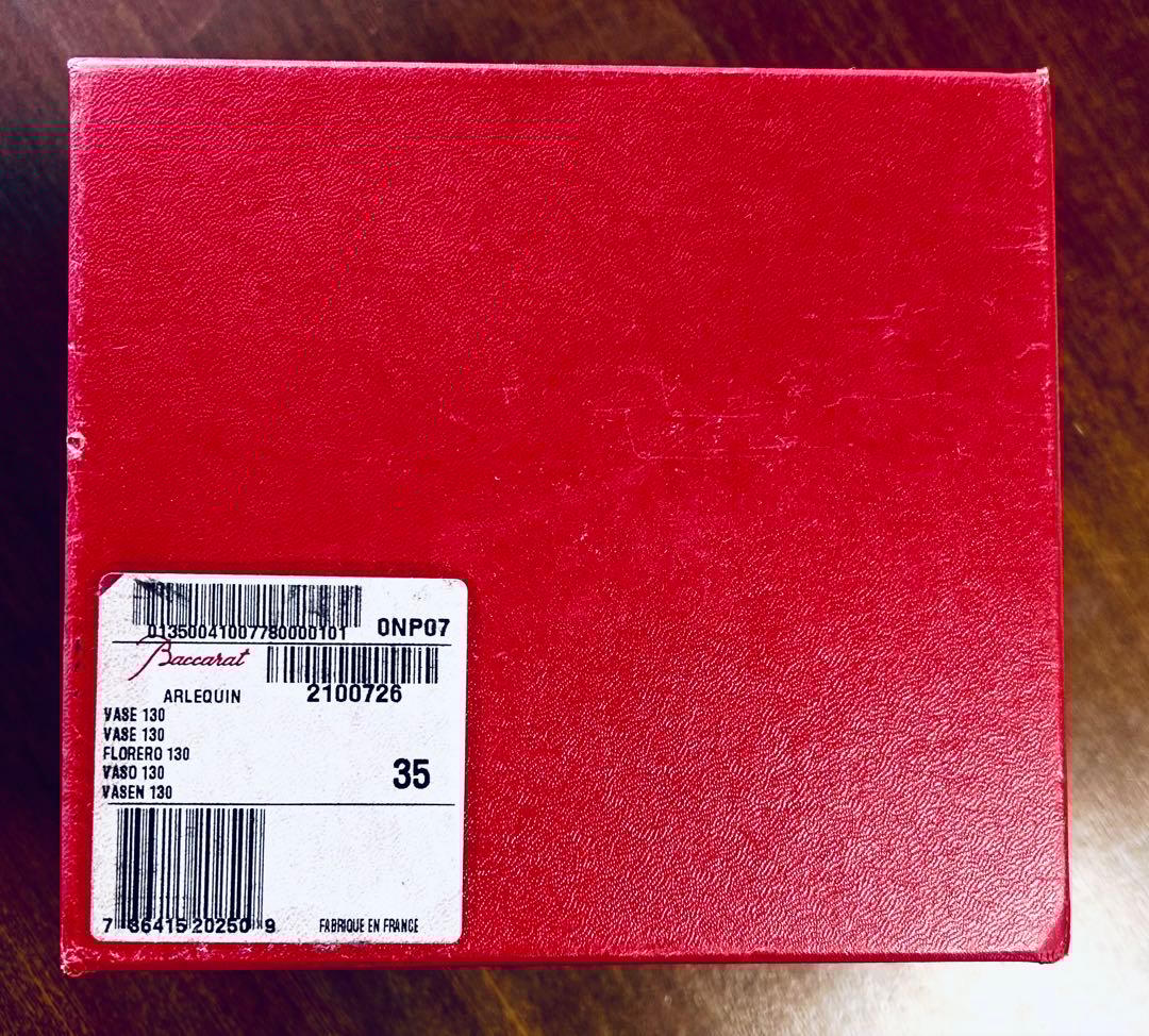 BACCARAT バカラ　花瓶　新品