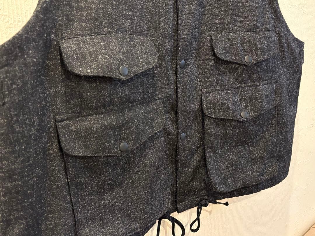 PORTRAITE Over Vest｜Charcoal Tweed｜M