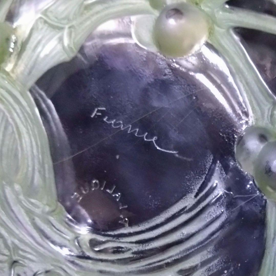 ルネ・ラリック　R LALIQUE 　GUI No.1 ヤドリギ　パチネ彩色