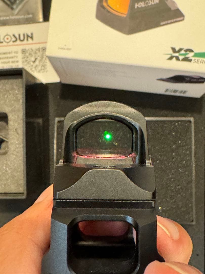 HOLOSUN 407C ドットサイト 実物　ホロサン　グリーン　mws GHK