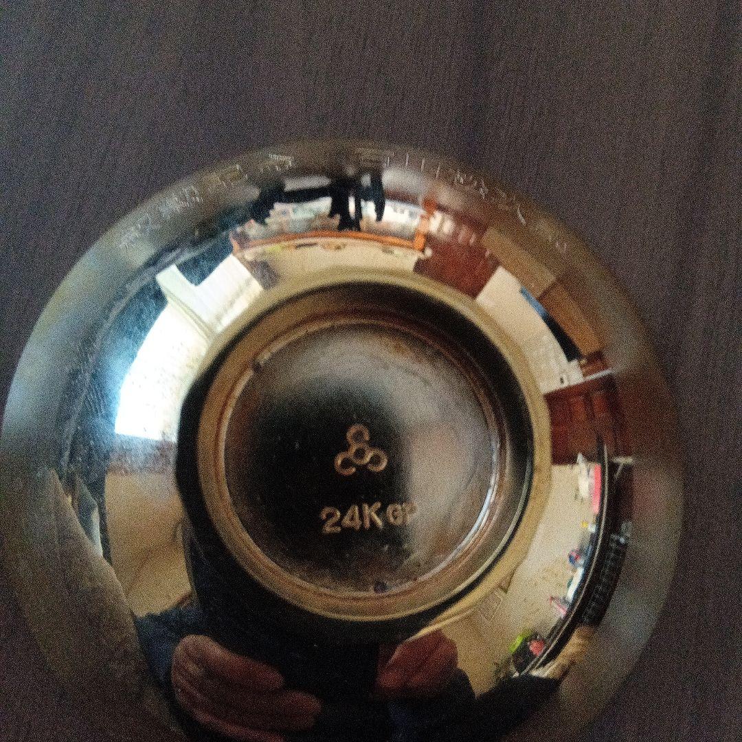 24Kjp) 花模様皿 木箱付き、((叙勲受章)