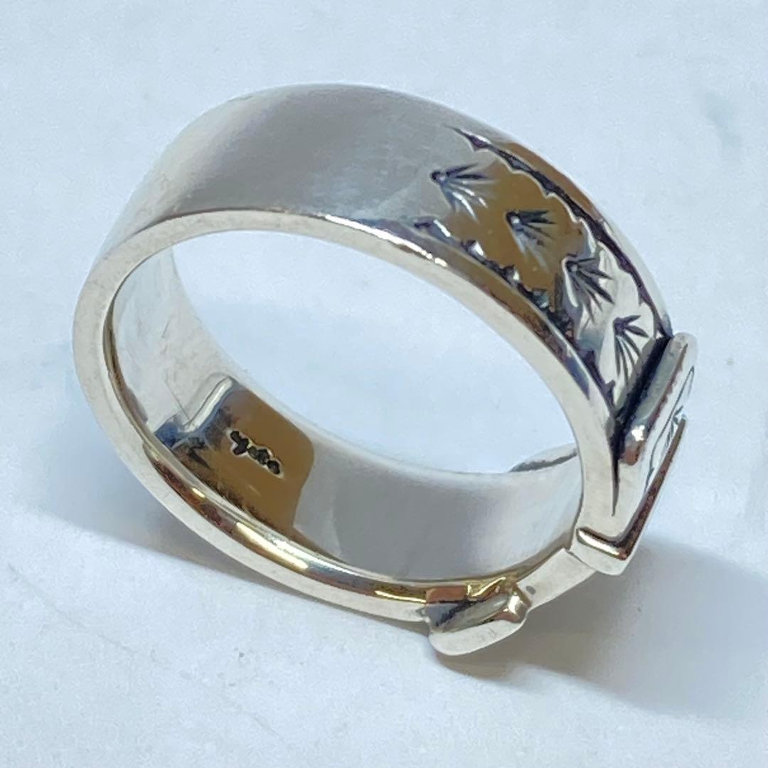 ageteピンキーリング4.5号　シルバー　　　　　　K484