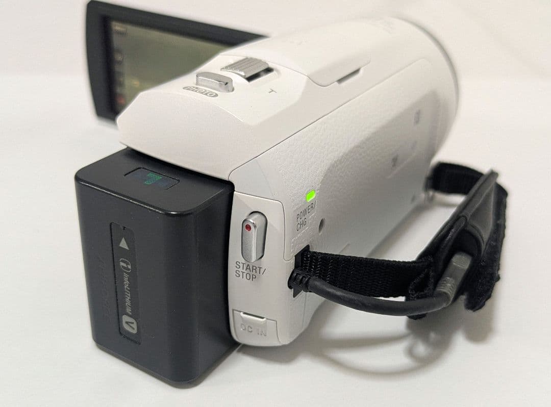 SONY HDR-CX680 ホワイト + 純正バッテリー + SDカード