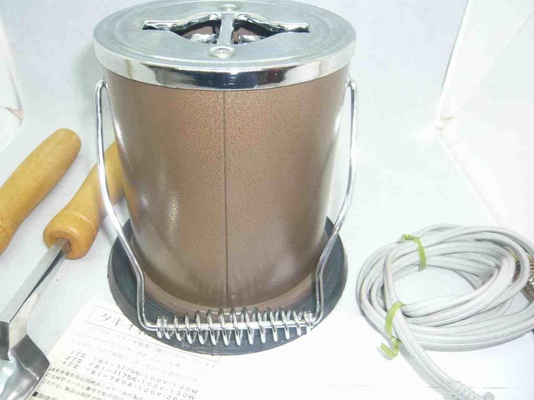 ④展示未使用品　タキイ和裁電化鏝　ランプ付　和裁こて　和裁コテ　　鏝２本付