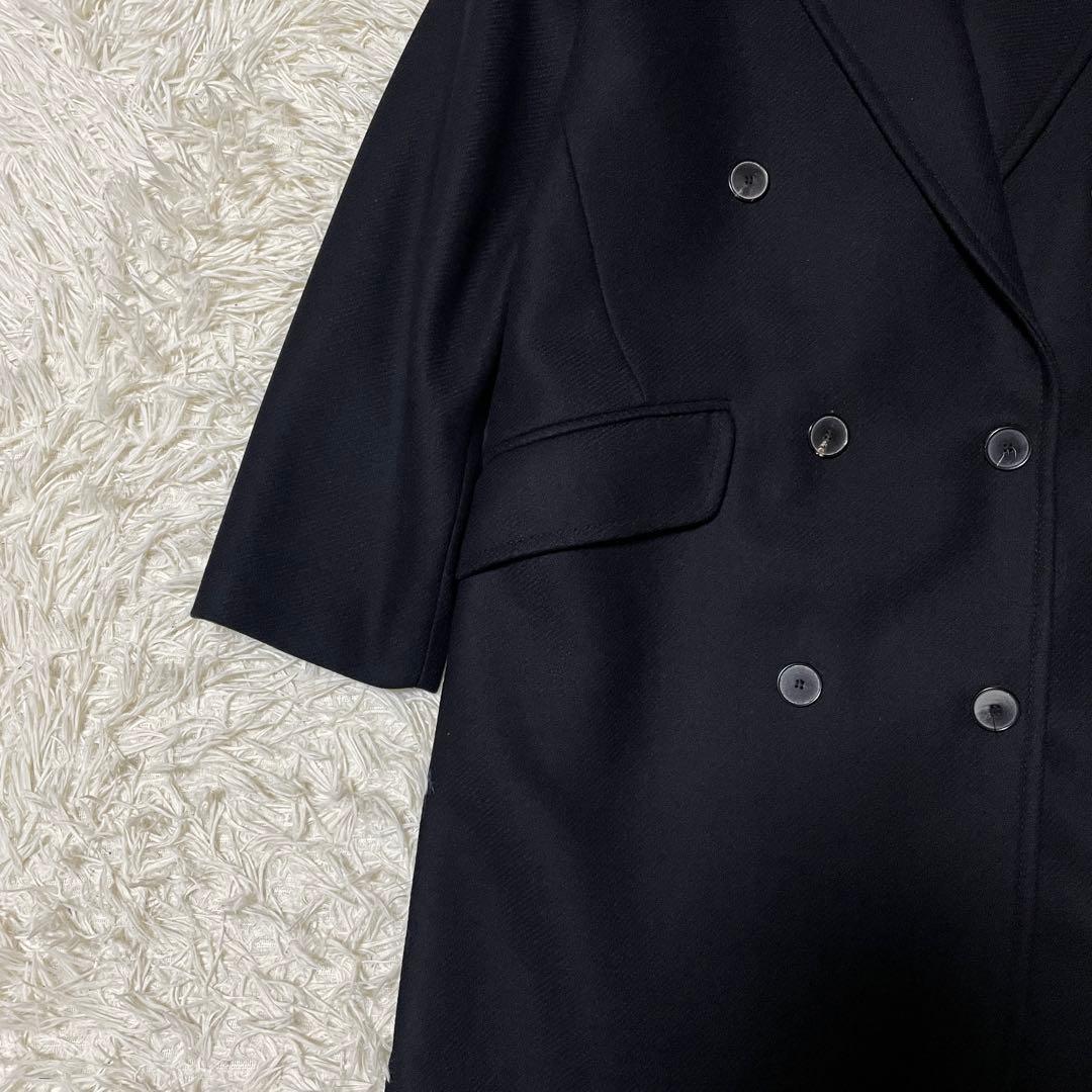 【S】ZARA ザラ MANTECO ダブル チェスターコート ブラック