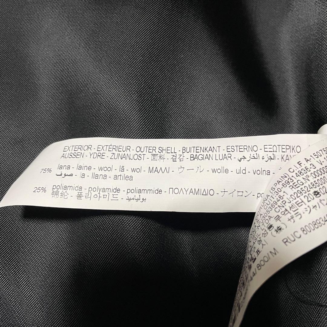 【S】ZARA ザラ MANTECO ダブル チェスターコート ブラック