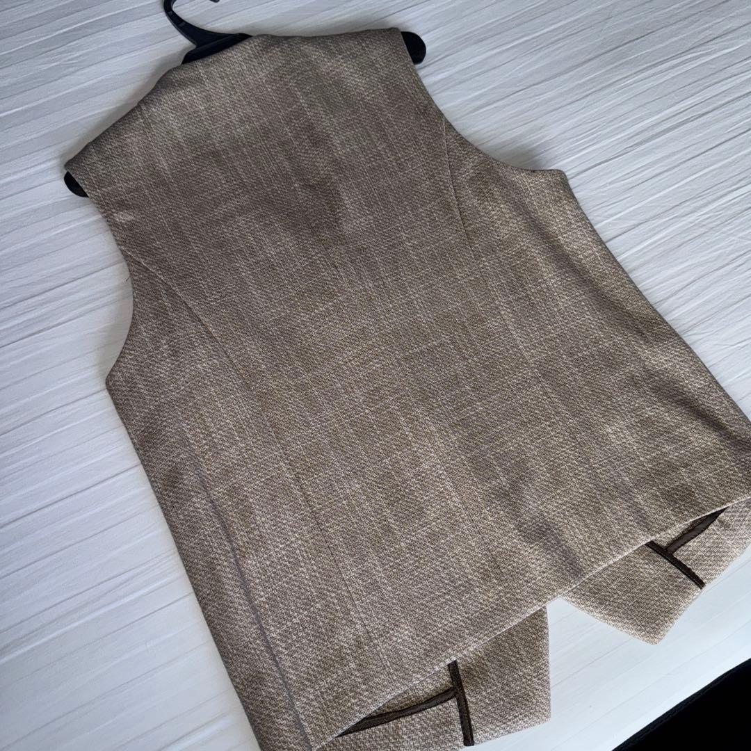 【新品希少】SHIPS シップス ベスト ジレ ベージュ