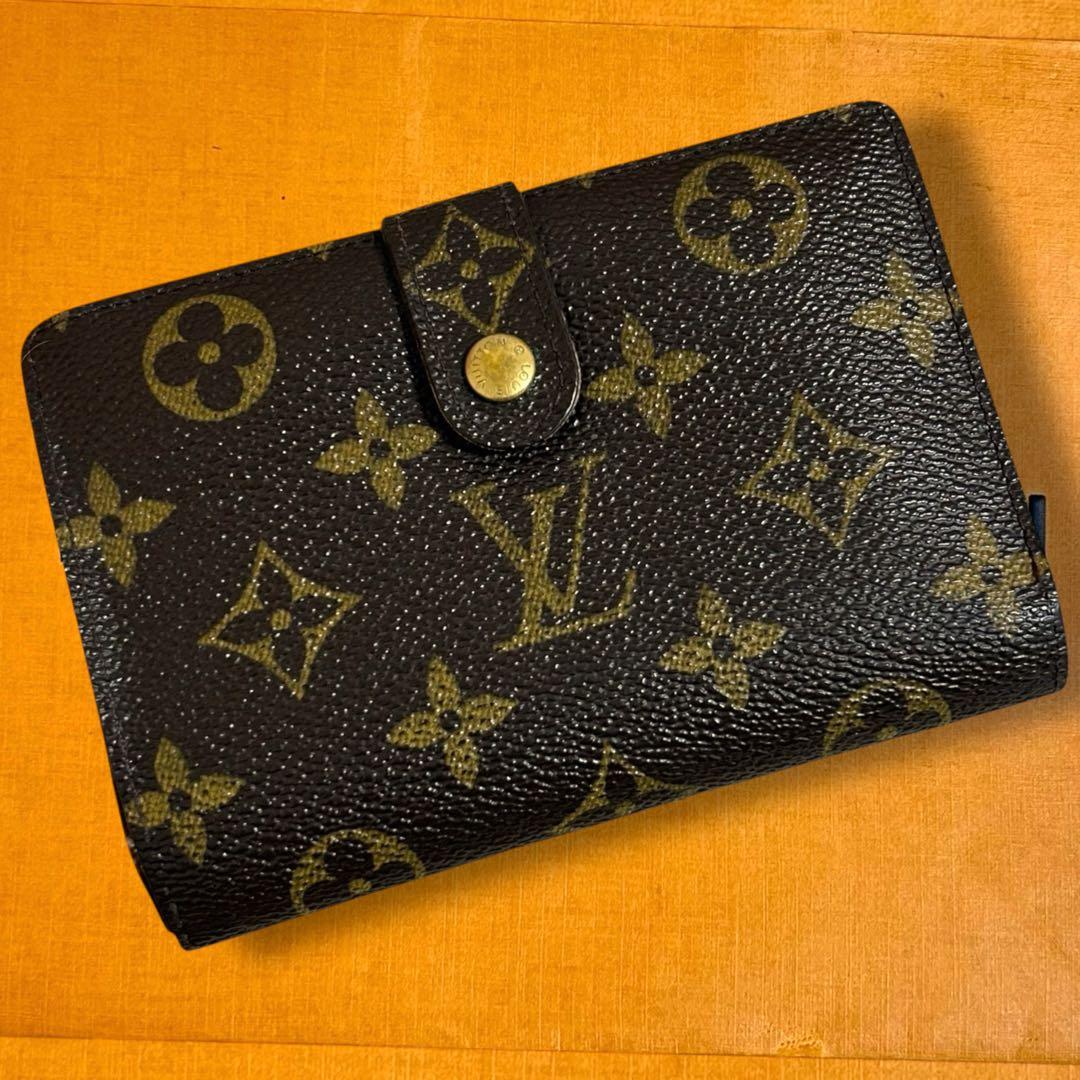 ルイヴィトン ポルトフェイユ・ヴィエノワ　二つ折り財布　モノグラム　がま口