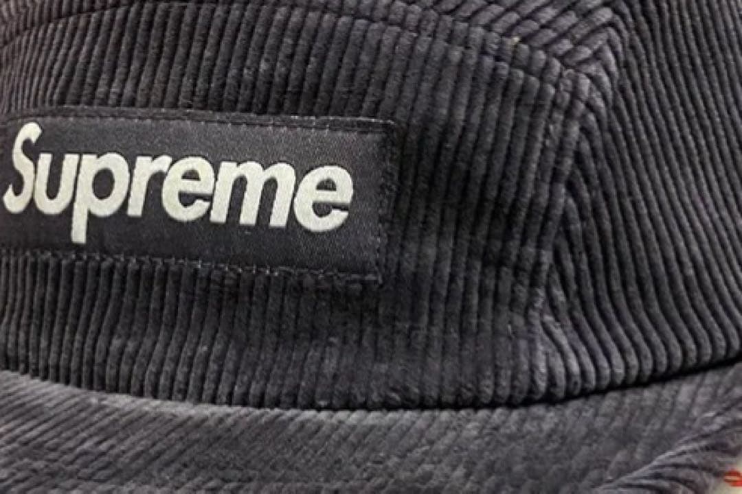 帽子 Supreme Corduroy Camp Cap \"Navy\"