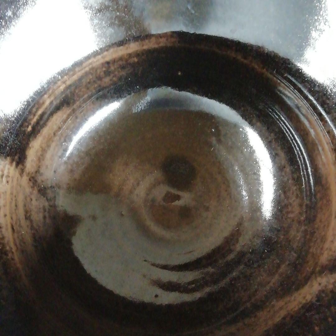 Ｔ６８０　水指　『膳所焼』『箪瓢水指』『淡海ぜぜ 陽炎園 造』　共箱　茶道具