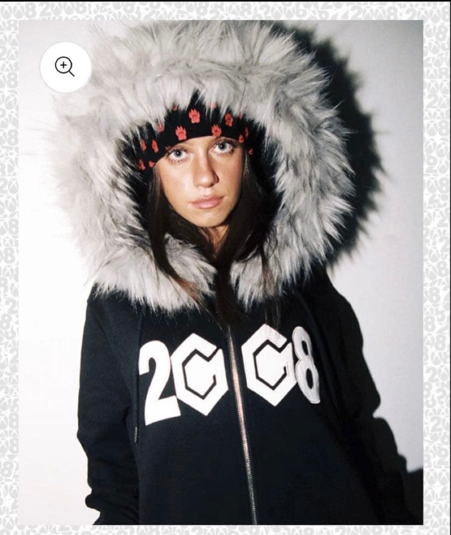 fuckthisindustry 8cube fur zip up M サイズ