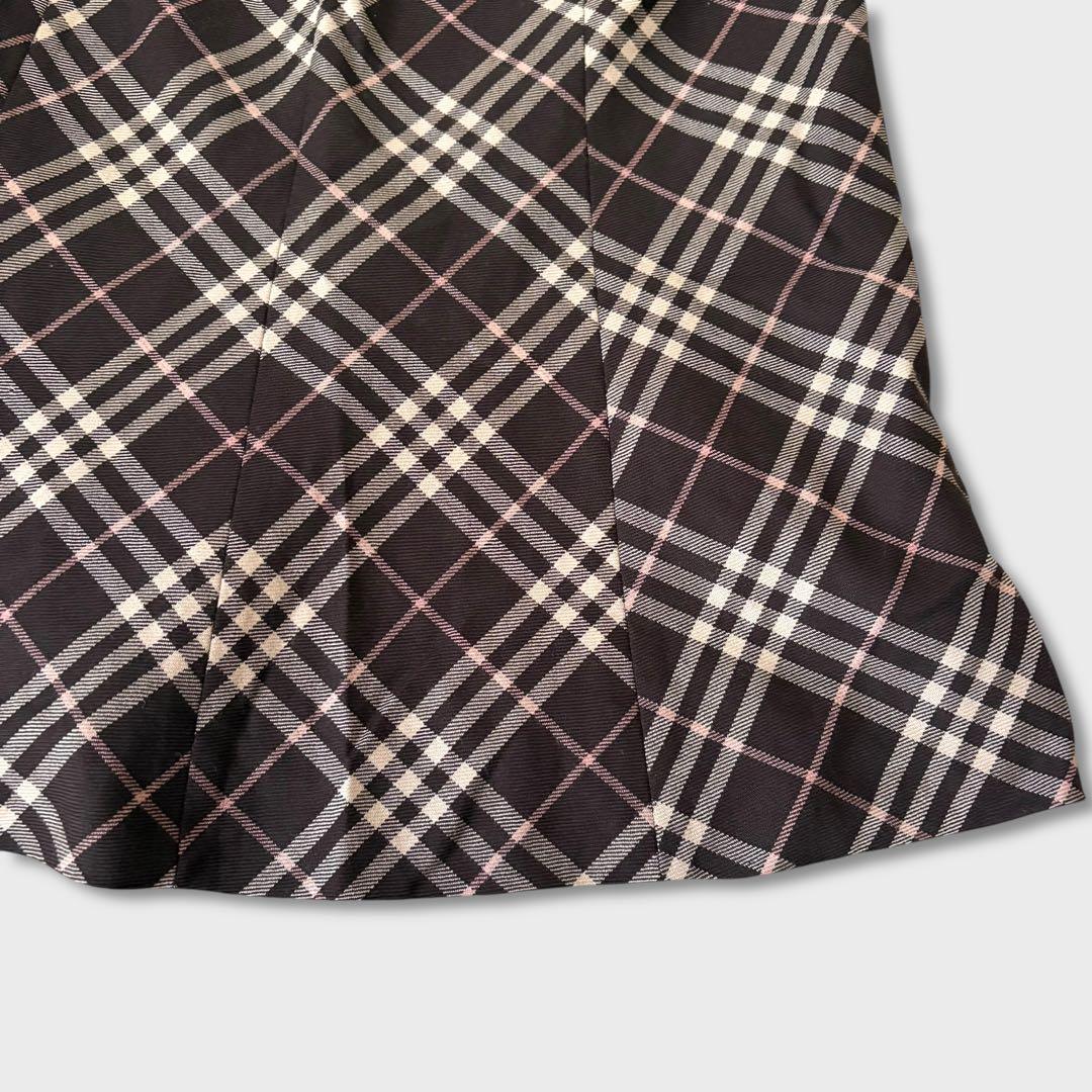 美品 BURBERRYBLUELABELノバチェック マーメイドスカートy2k