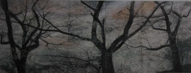 梅原幸雄、【花筏】、希少な額装用画集より、新品額装付