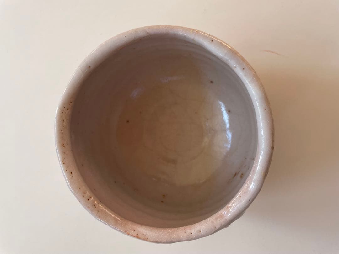 志野焼、佐藤重造作、抹茶茶碗