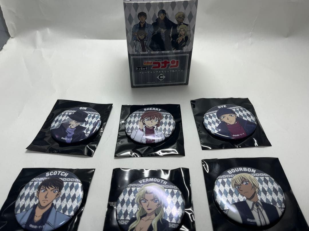 名探偵コナン トレーディングメタリック缶バッチ　全24個