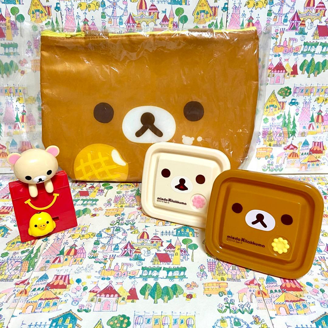 リラックマ まとめ売り23 ゴムひも付きマスコット マグカップ かばん 文具他