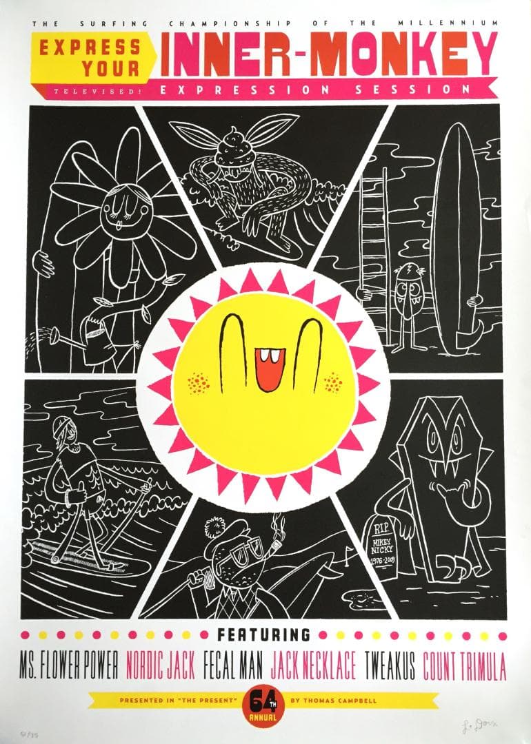 THE PRESENTポスタートーマスキャンベル 直筆サイン入