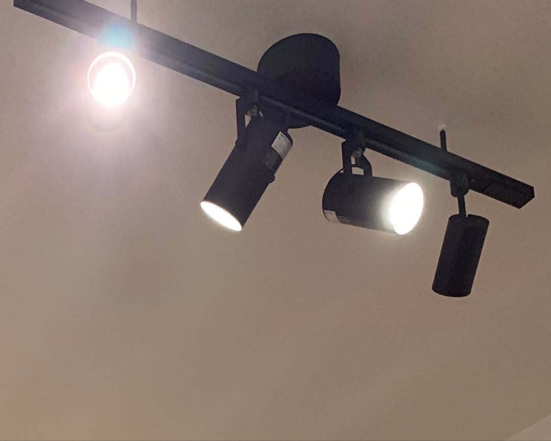 無印良品　システムライト本体+スポットライト4個セット