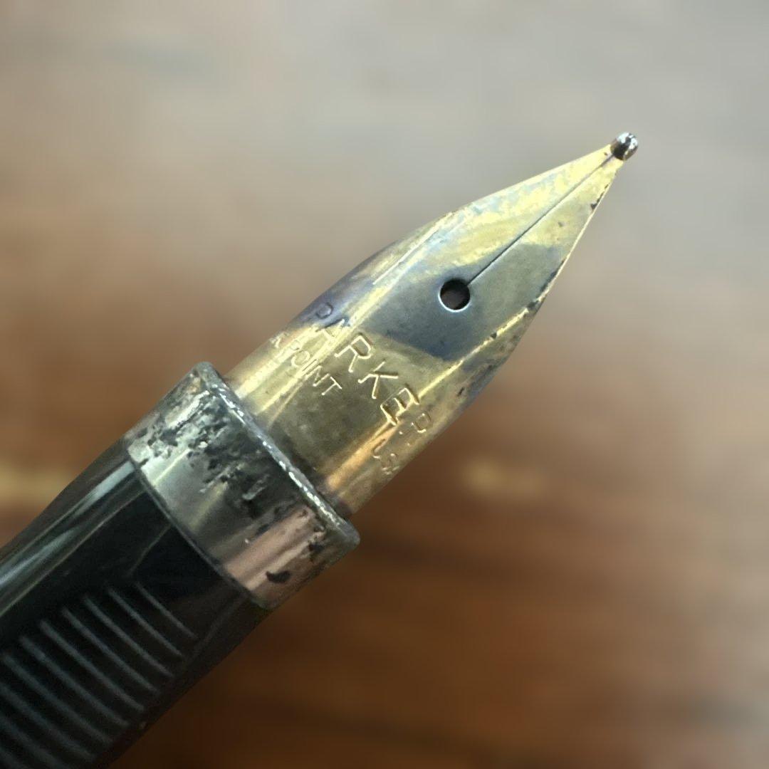 ★ヴィンテージ★PARKER75万年筆スターリングシルバー14Kペン先