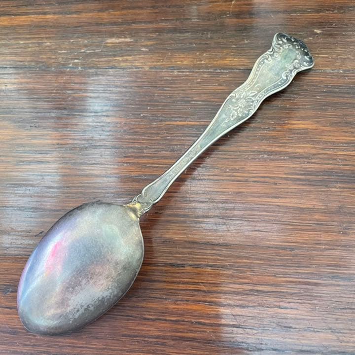 希少品！19世紀　ロシア帝国　銀食器スプーン　アンティークアールヌーヴォー/東欧