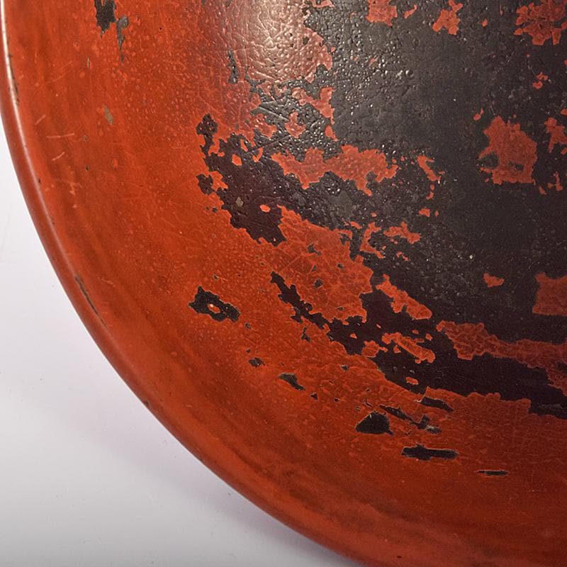 根来漆　金銀蒔絵　蟹文椀　時代箱付　M　R7922