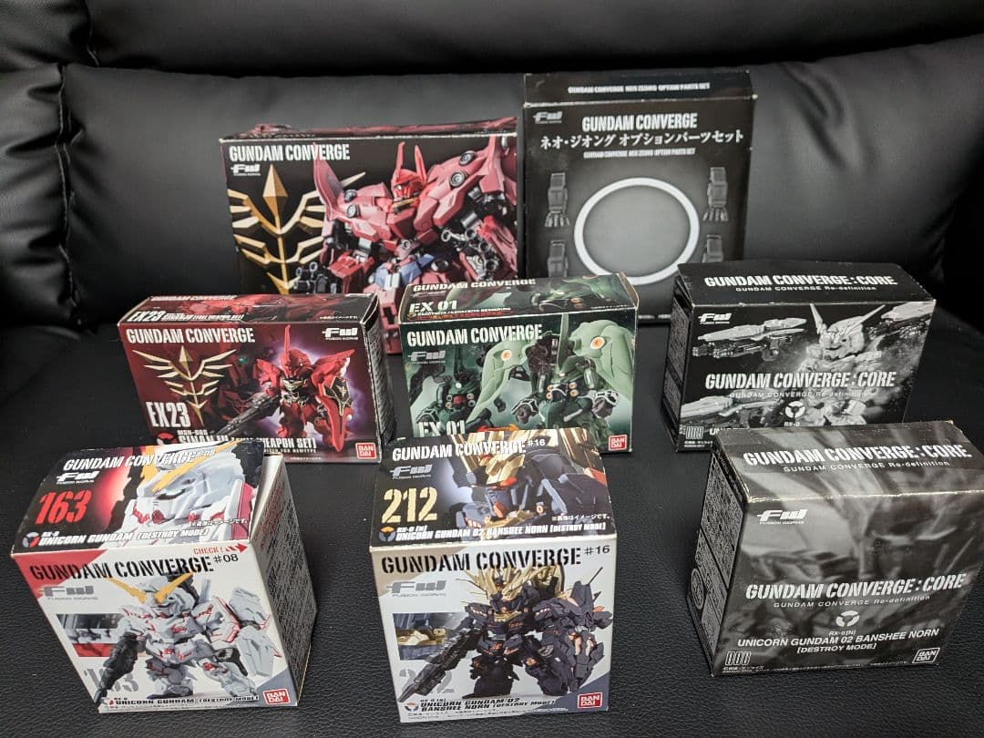 ガンダムユニコーン　コンバージセット、他、おまけ付き