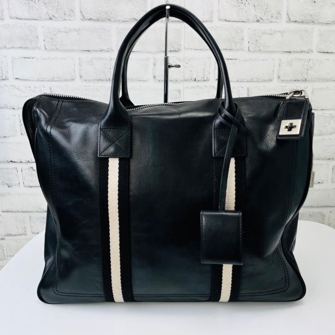状態完備✨ BALLY メンズビジネスバッグ ブリーフケース ブラック レザー