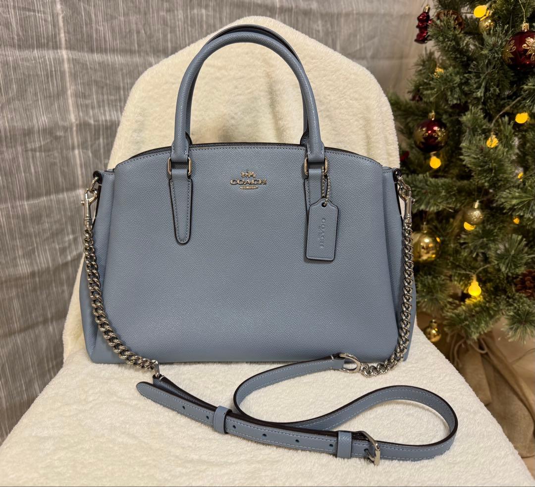 y*3様 【美品・保存袋付き】COACH 2WAY レザートート ショルダー ブ