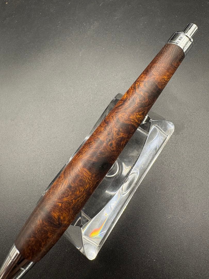 484極上　デザートアイアンウッド　瘤杢　木軸シャーペン　ボールペン