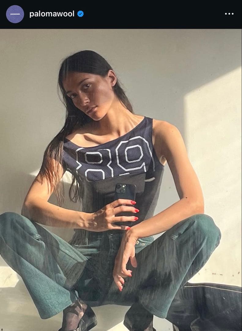 paloma wool メッシュタンクトップ