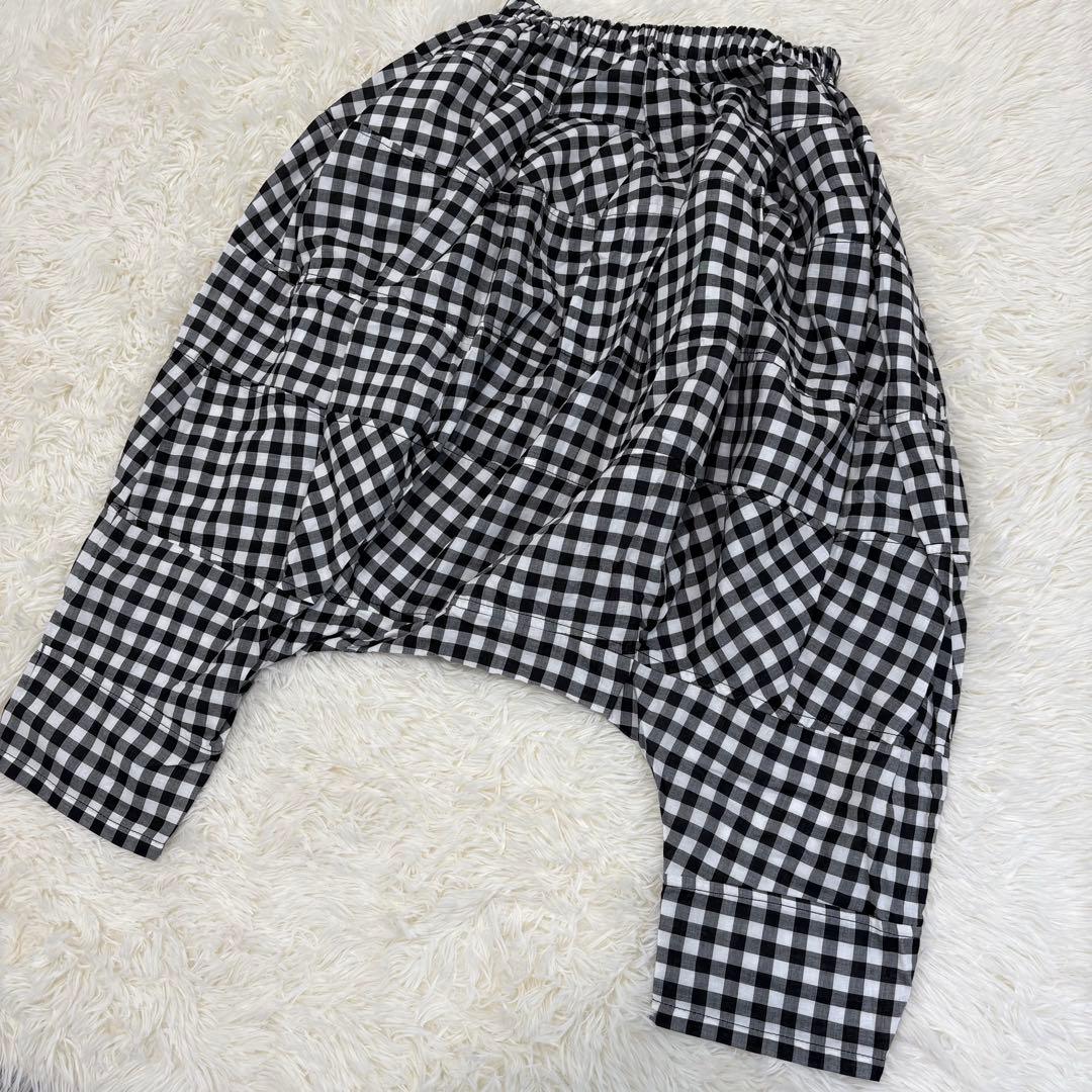 トリココムデギャルソン サルエルパンツ ギンガムチェック フリーサイズ