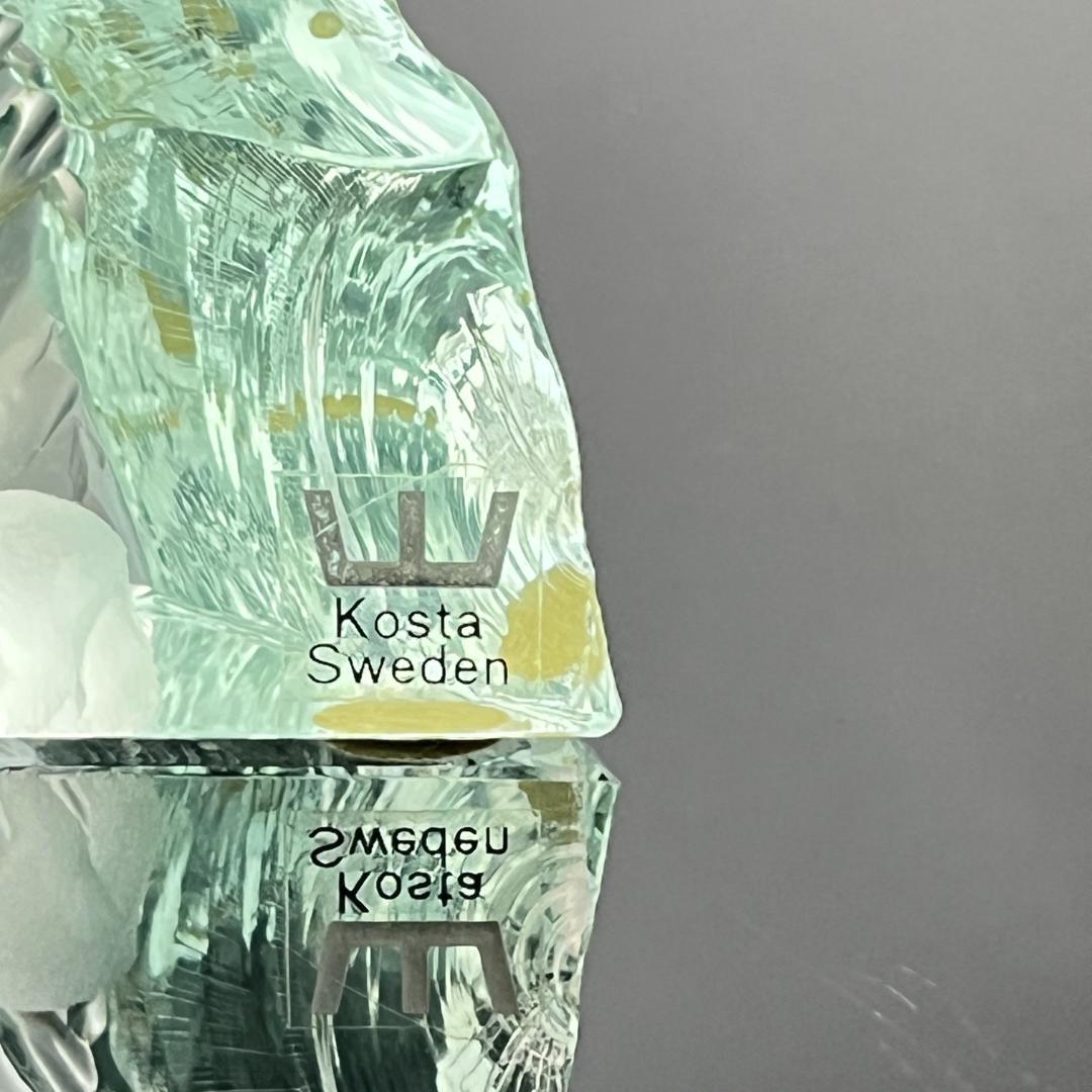 【Kosta Boda】ガラス クマのオブジェ / ペーパーウェイト