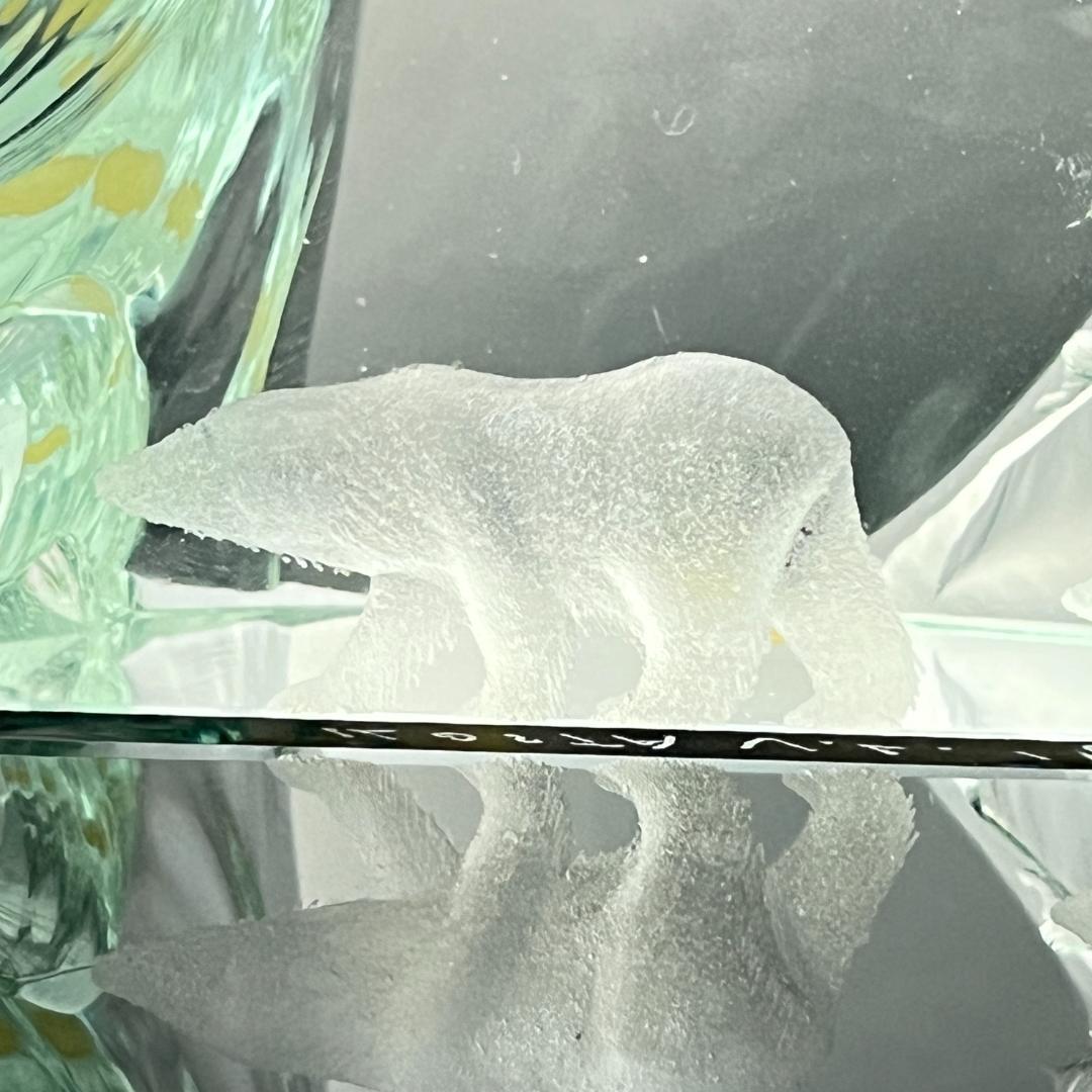 【Kosta Boda】ガラス クマのオブジェ / ペーパーウェイト