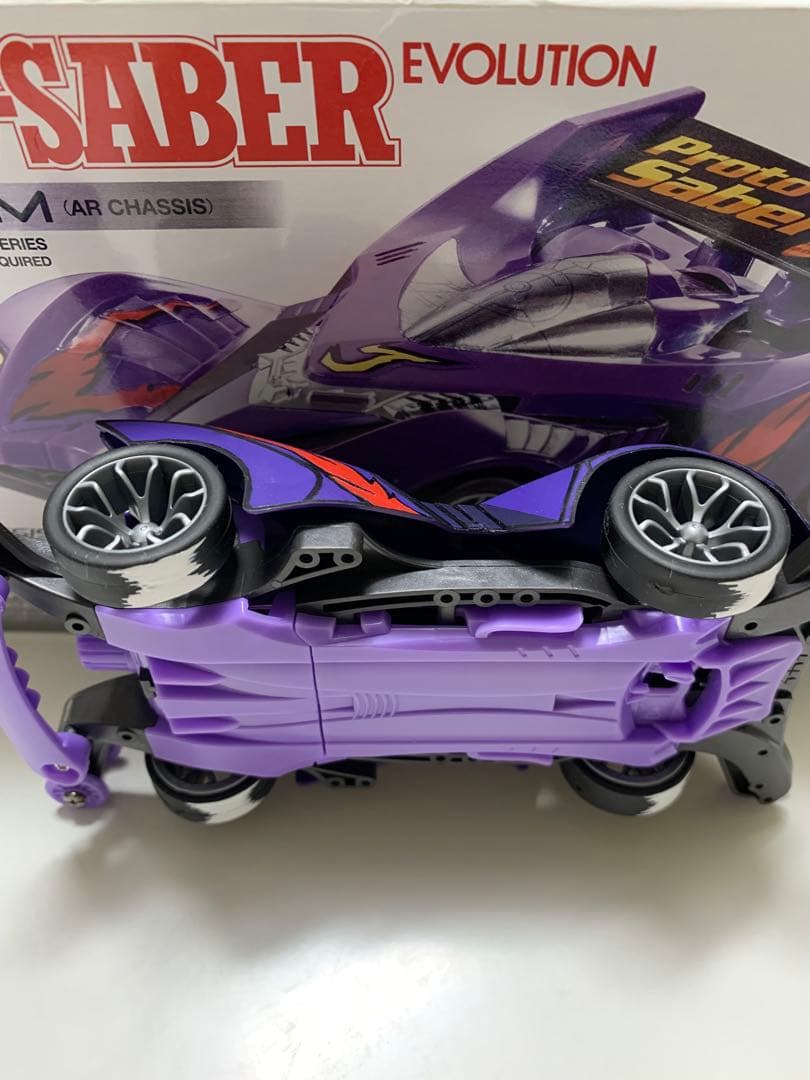 ミニ四駆　プロトセイバーエボリューション　EVO 二次元塗装　アニメ風　全塗装