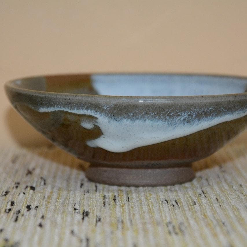 茶道具　膳所平茶碗一双　表千家　久田無適斎造　中古品　送料無料