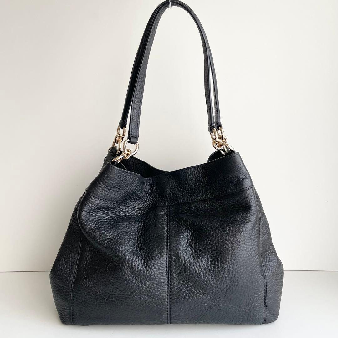 コーチ COACH トートバッグ レクシー レザー ブラック ほぼ新品