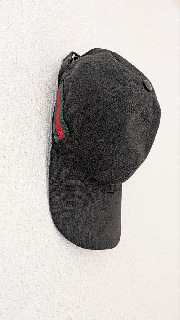ブラック GGパターン ベースボールキャップ