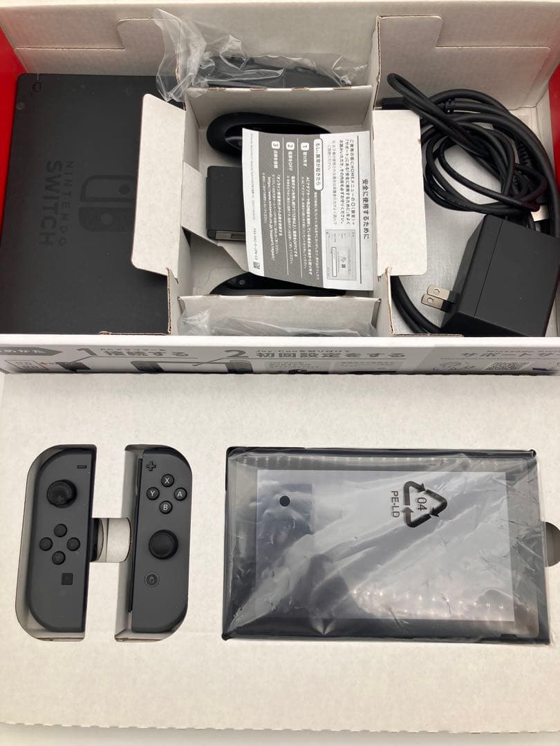 任天堂Switch ニンテンドースイッチ グレー 付属品完備 箱付き