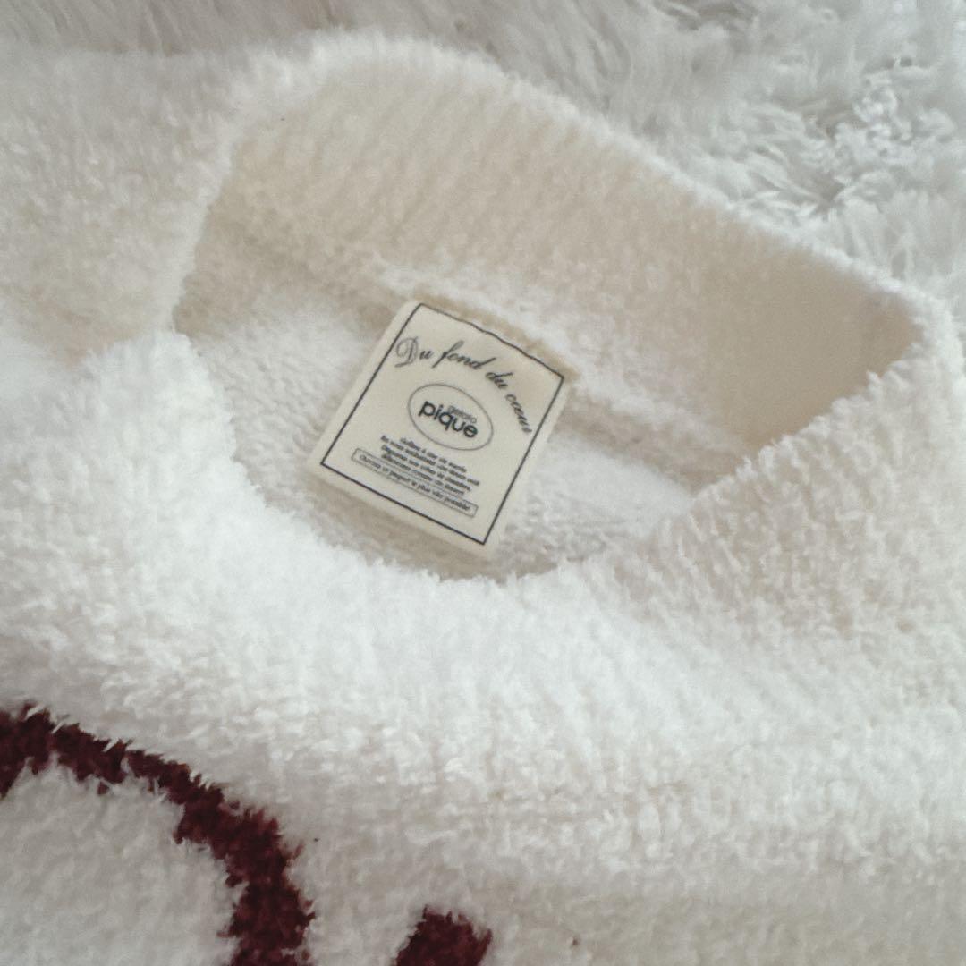 ジェラートピケ チェリージャガードプルオーバー&リブフレアショートパンツ