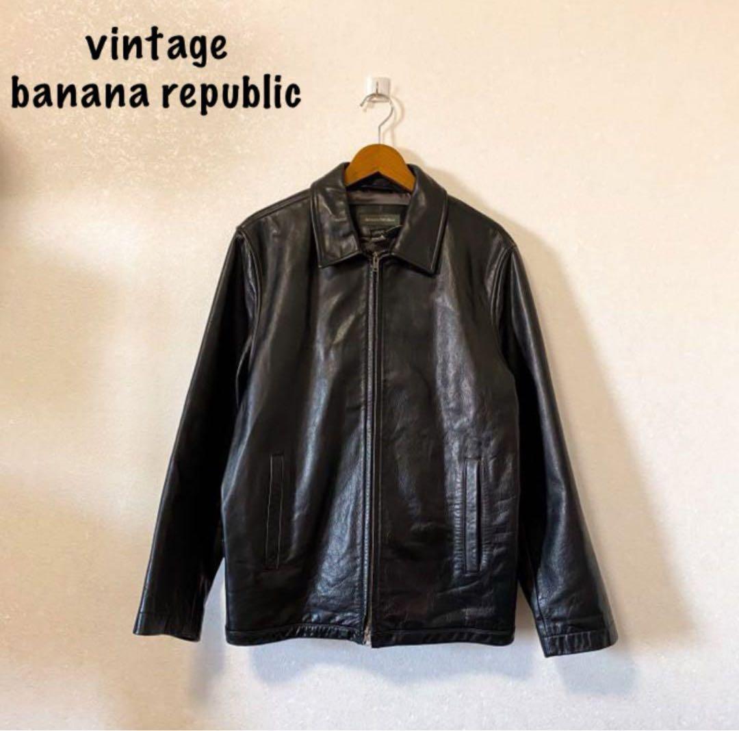90s banana republic レザージャケット