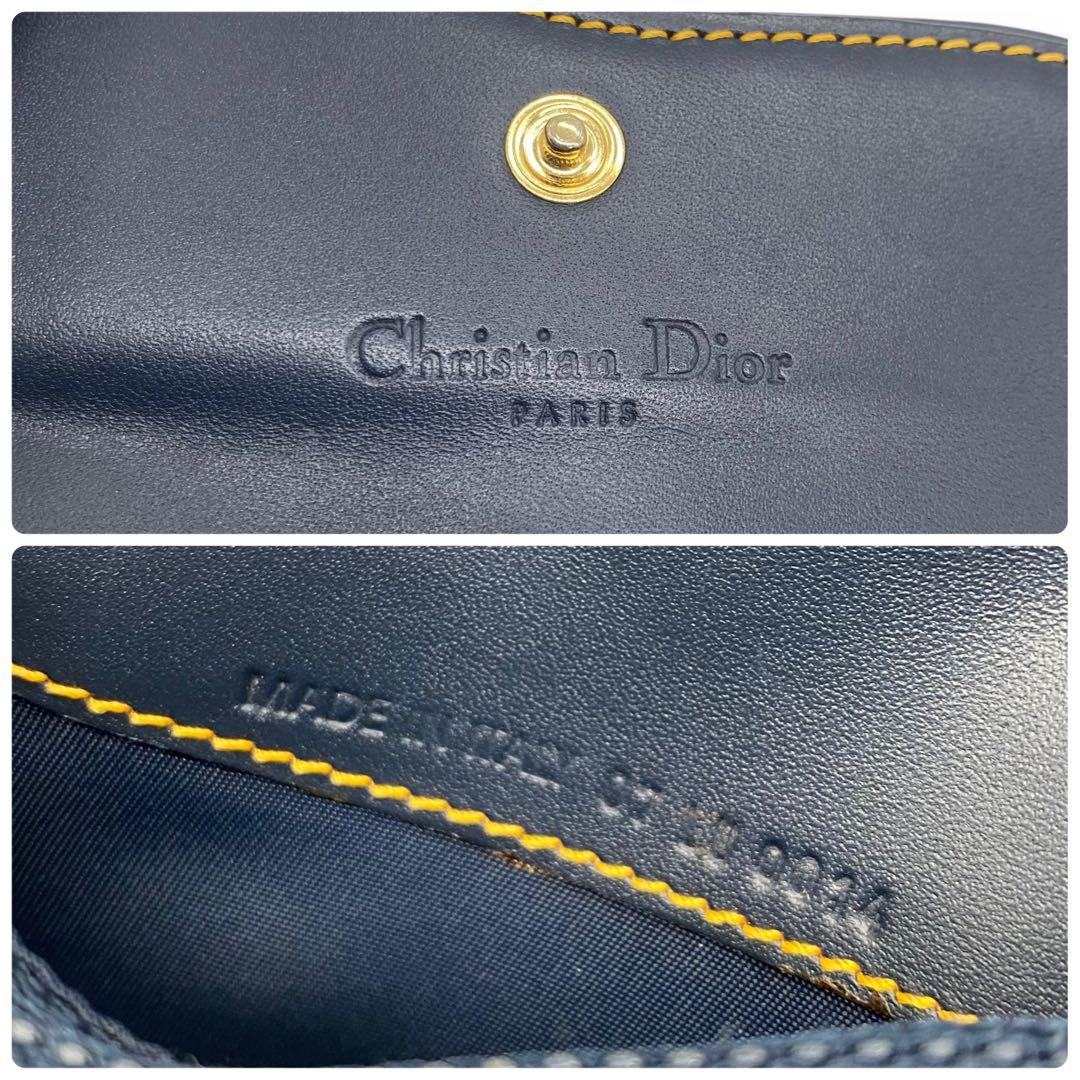 極美品♡クリスチャンディオール　トロッター柄　ケース　サドル　オブリーク