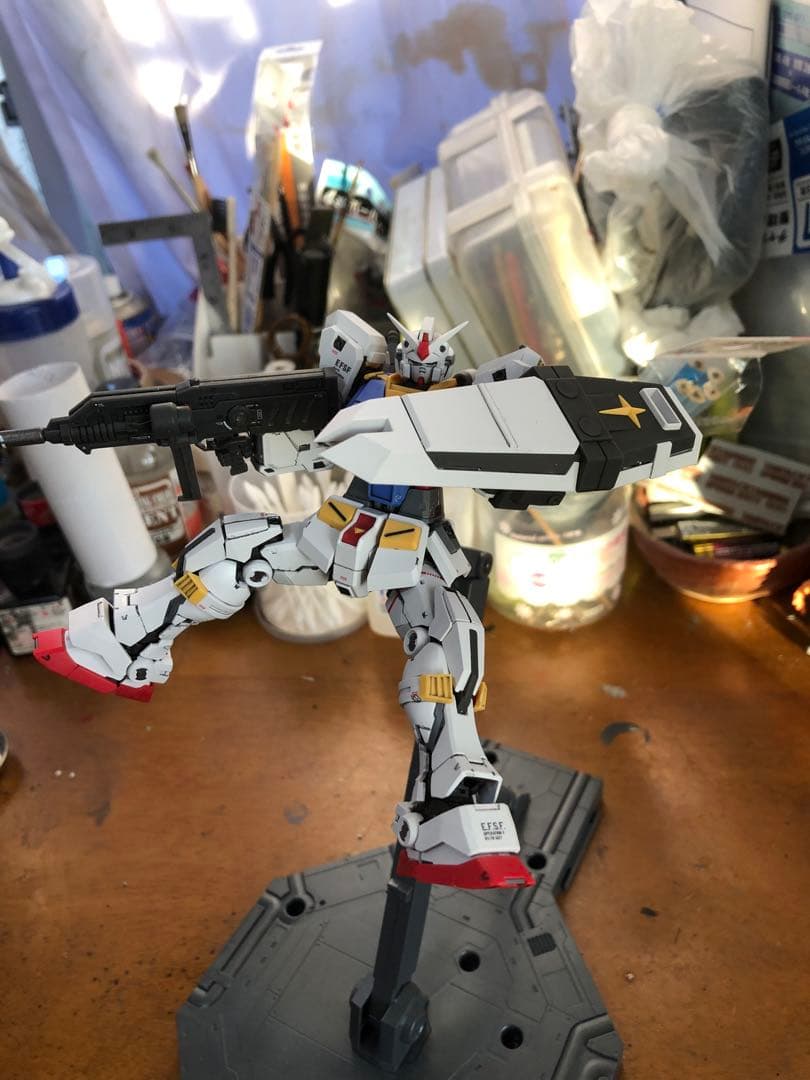 海外製プラモデル　1/144改造パーツ使用　ガンダム7号機