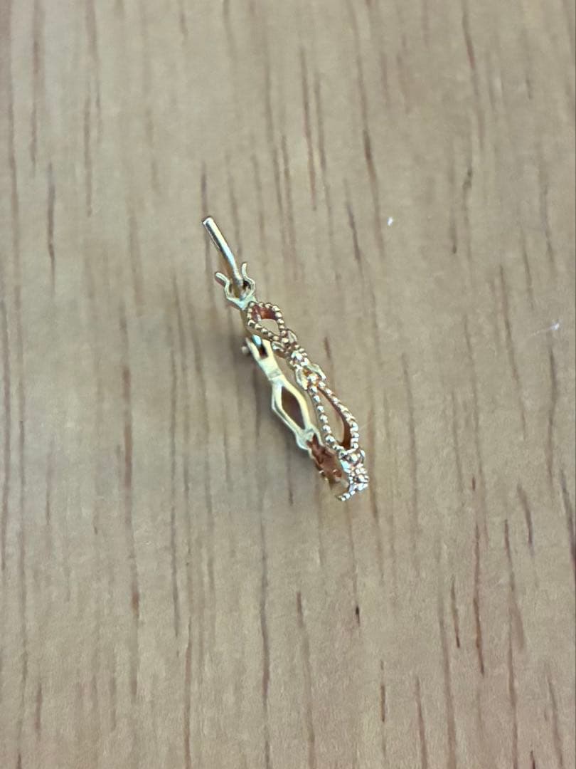 agete フープ ピアス K18 片耳