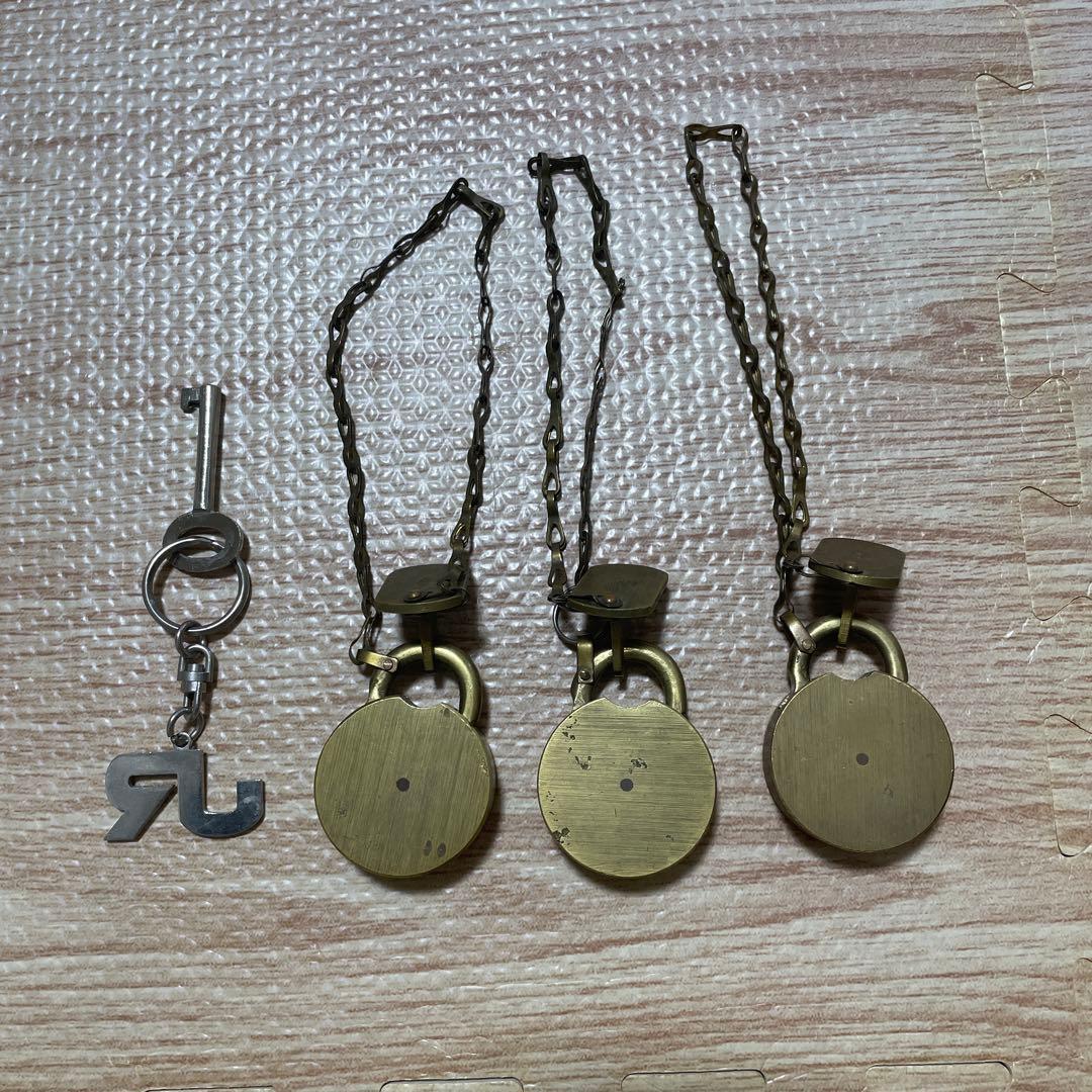 国鉄　現金輸送錠前　JRキーホルダー付