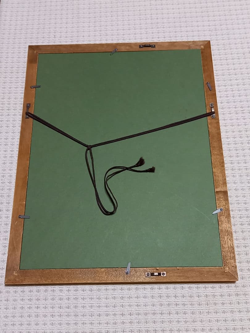 竹久夢二　夢二　墨絵　額装　画廊購入