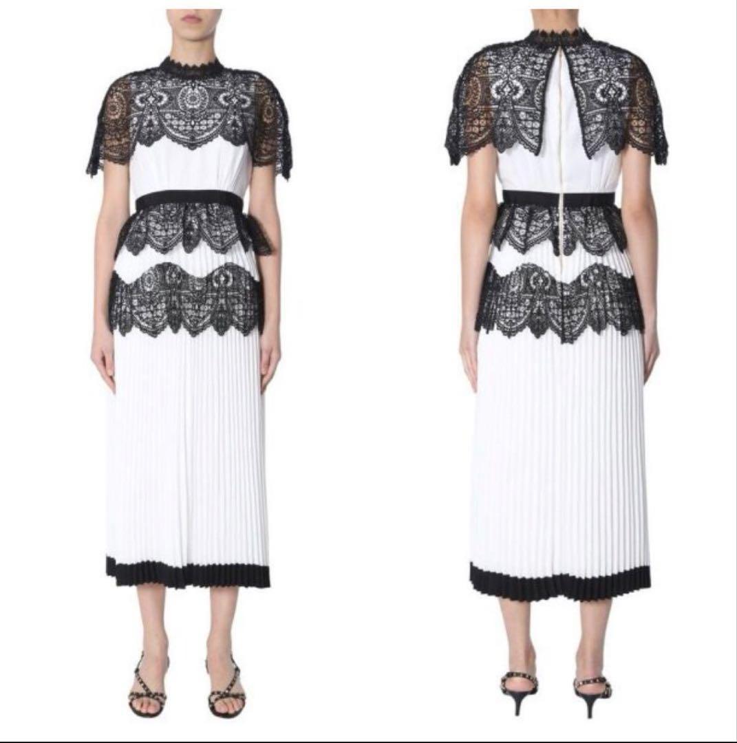 美品 セルフポートレイト Lace Pattern Midi Dress